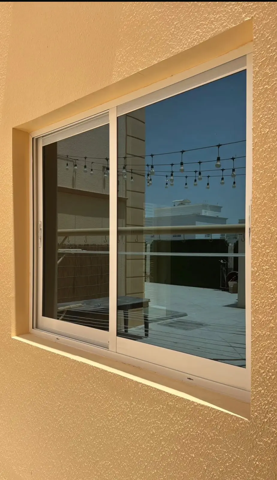 Aluminium sliding window installation in Abu Dhabi